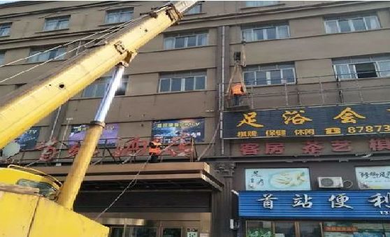 柳州安装较高的门店招牌有什么好的方法？
